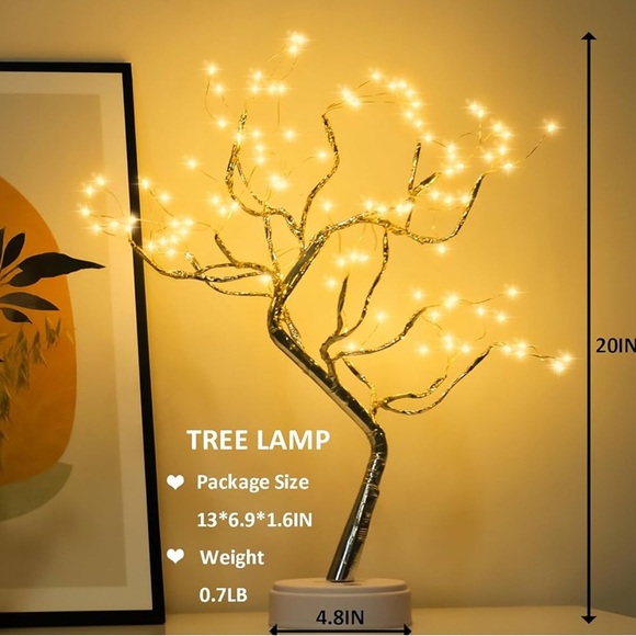 LED Fairy Light Tree Lamp - Picture 2 of 3